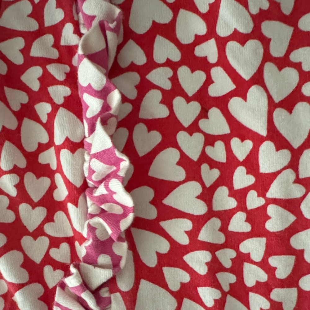 Mini Boden Red and White Heart Dress - Picture 2 of 3